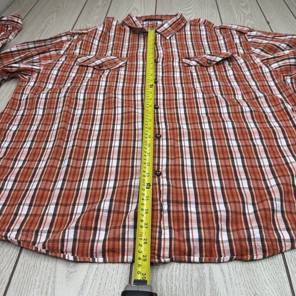 Marithe Francois Girbaud Shirt Mens 3XL XXXL Orange Long Sleeve Button‎ Up - Picture 3 of 7